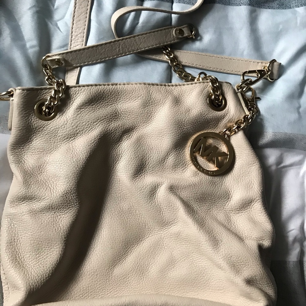White Leather Michael Kors